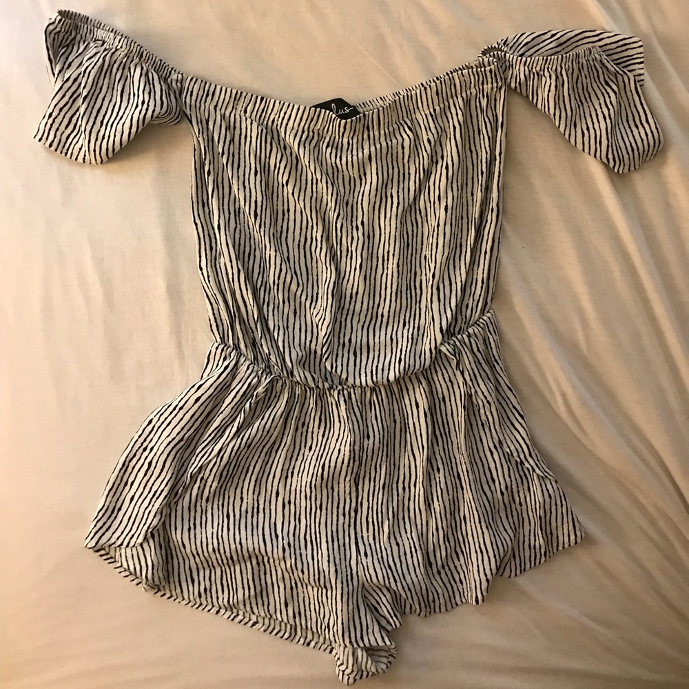 Lulus striped romper